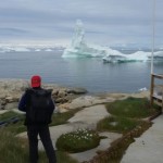 Antonio de la Rosa viendo el glaciar de Ilulissat